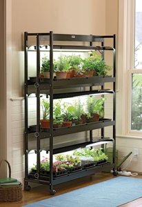 Grow Light Stand with 3 Shelves