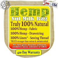 Hemp nut milk bag
