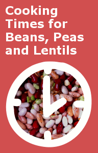 Cooking Times for 30 Legumes